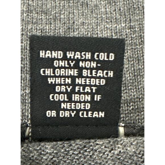 VTG Peck & Peck Cardigan Sweater XL Grey Beaded Floral Coquette Fairy Goth - Picture 7 of 11